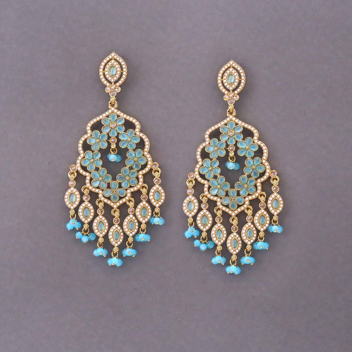 Turquoise Aayushi Chaandbalis