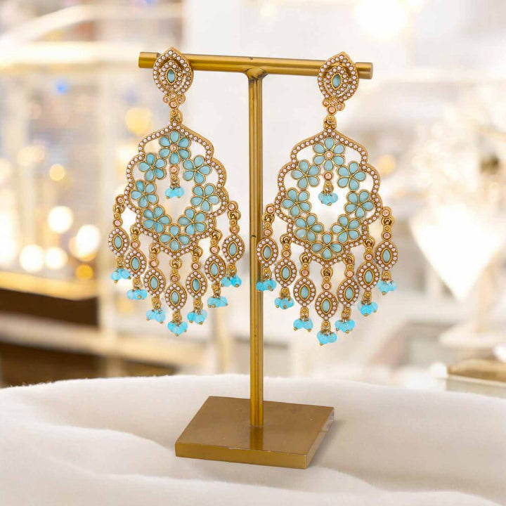 Turquoise Aayushi Chaandbalis