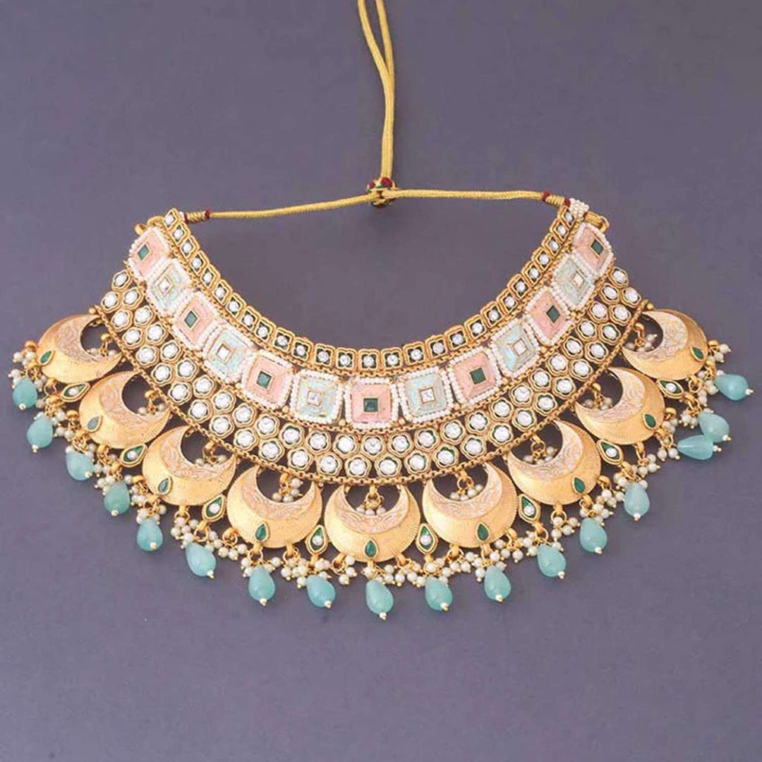 Turquoise Abhikhya Bridal Jewellery Set