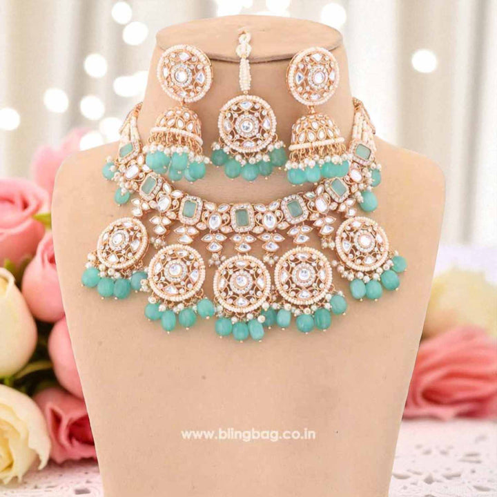 Turquoise Abhra Jewellery Set - EOSS