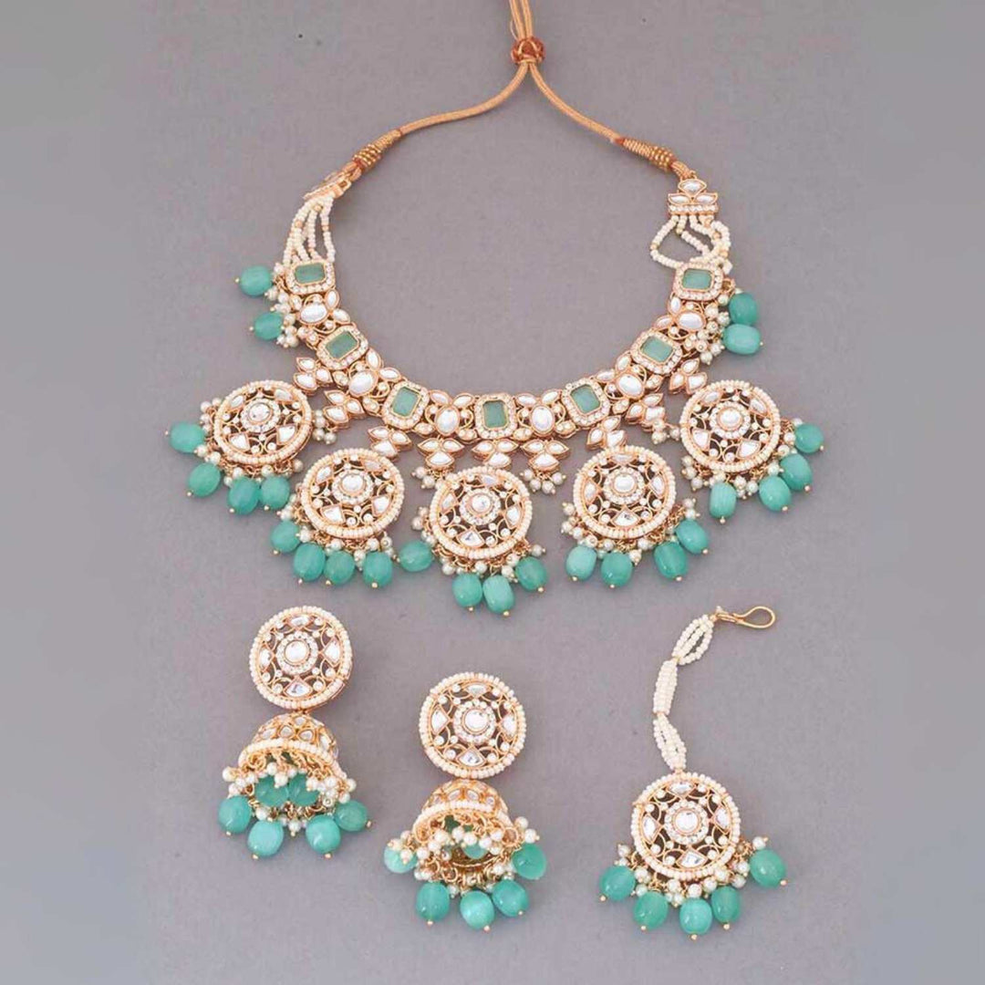 Turquoise Abhra Jewellery Set - EOSS