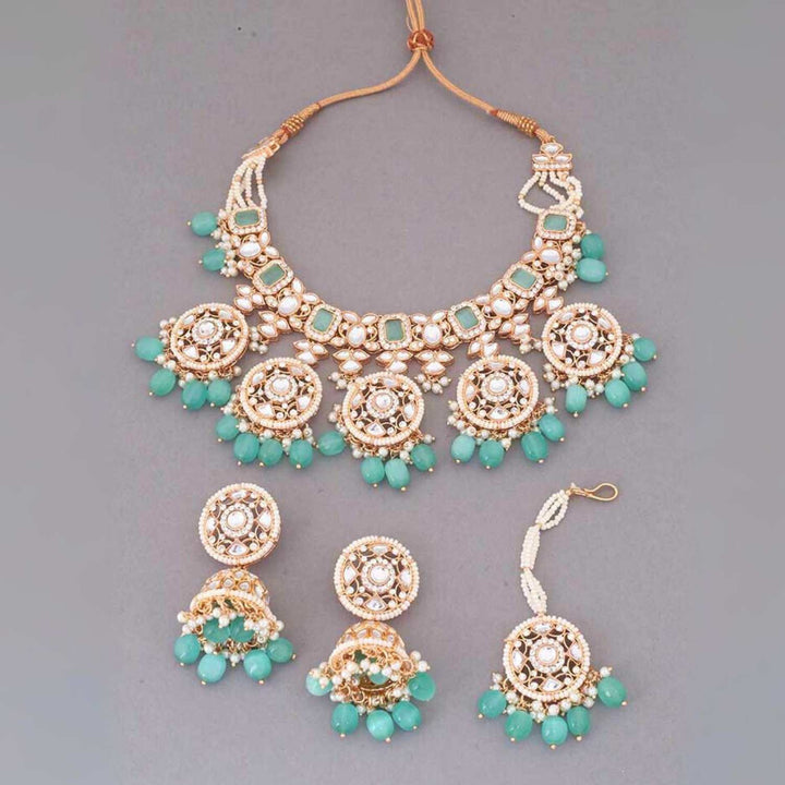 Turquoise Abhra Jewellery Set - EOSS