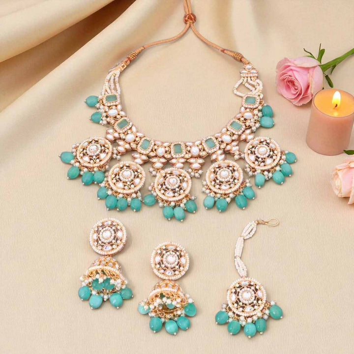 Turquoise Abhra Jewellery Set - EOSS