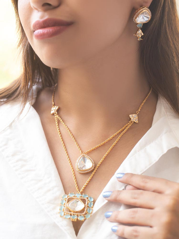 Turquoise Adilah Zirconia Jewellery Set - EOSS