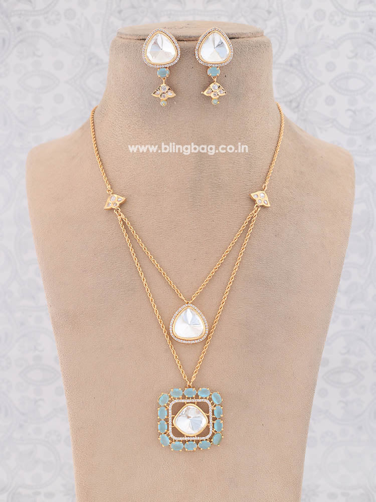 Turquoise Adilah Zirconia Jewellery Set - EOSS