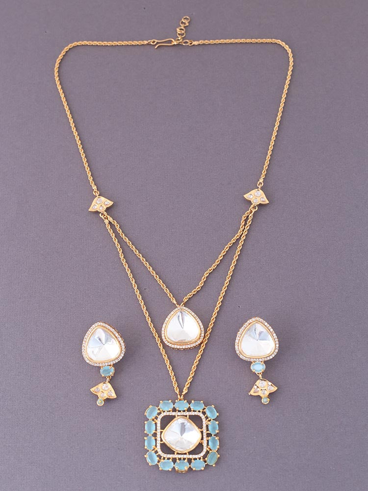 Turquoise Adilah Zirconia Jewellery Set - EOSS