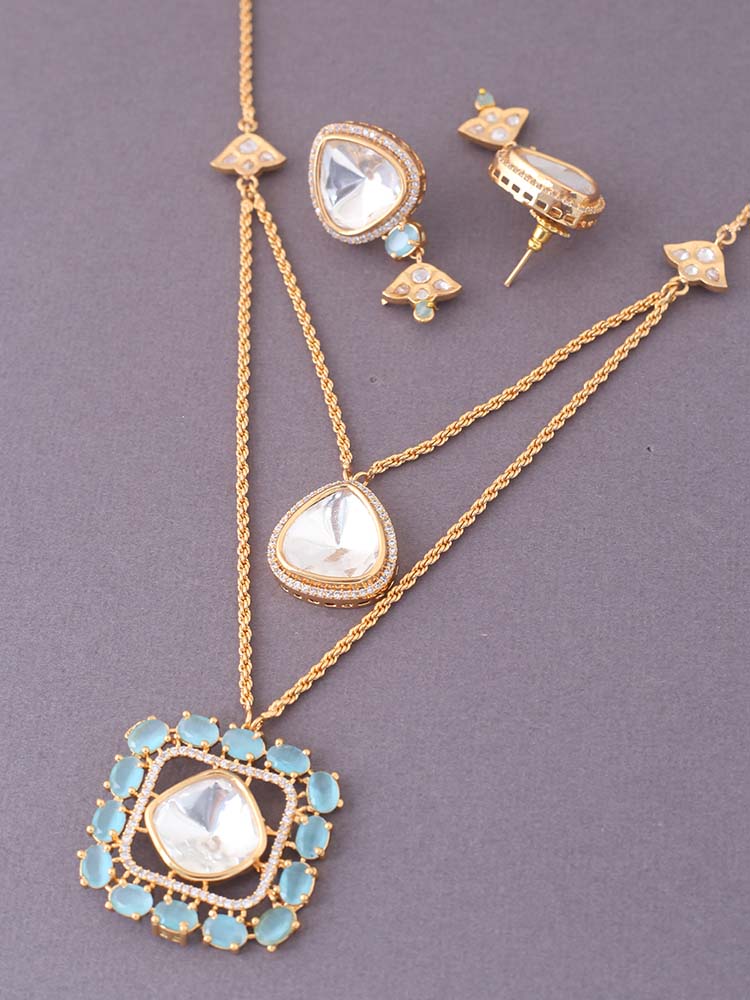 Turquoise Adilah Zirconia Jewellery Set - EOSS