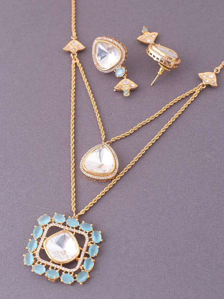 Turquoise Adilah Zirconia Jewellery Set - EOSS