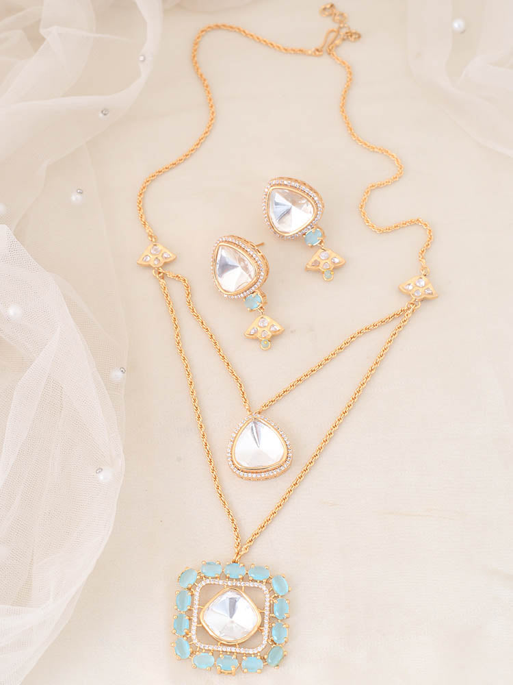 Turquoise Adilah Zirconia Jewellery Set - EOSS