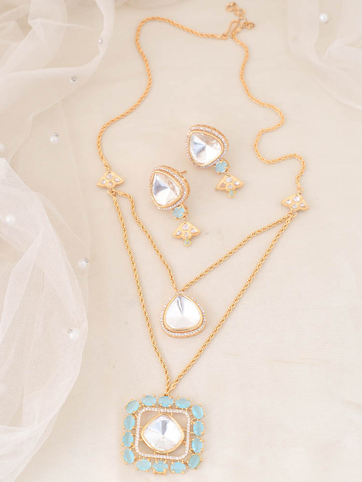 Turquoise Adilah Zirconia Jewellery Set - EOSS