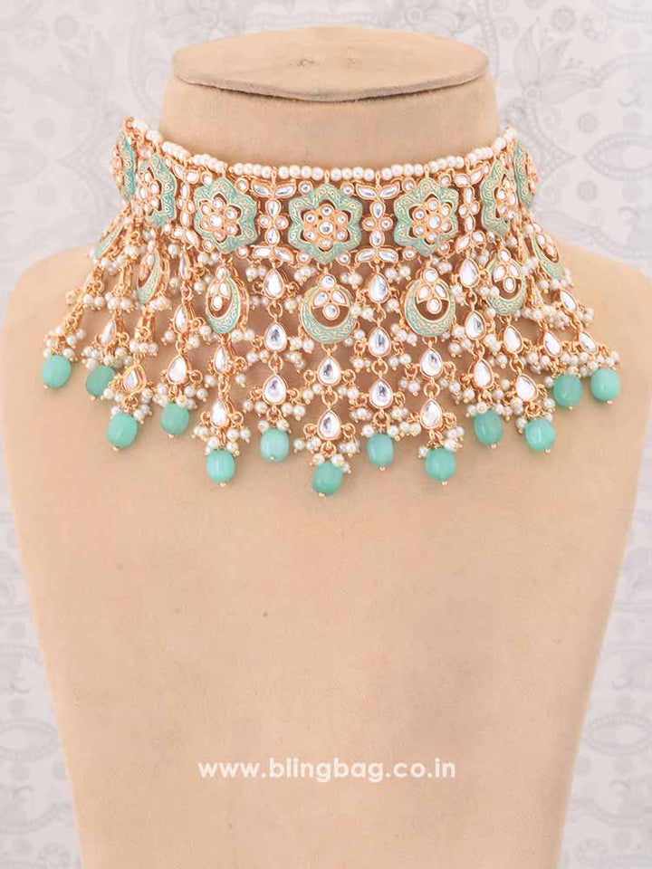 Turquoise Ankita Jewellery Set - EOSS