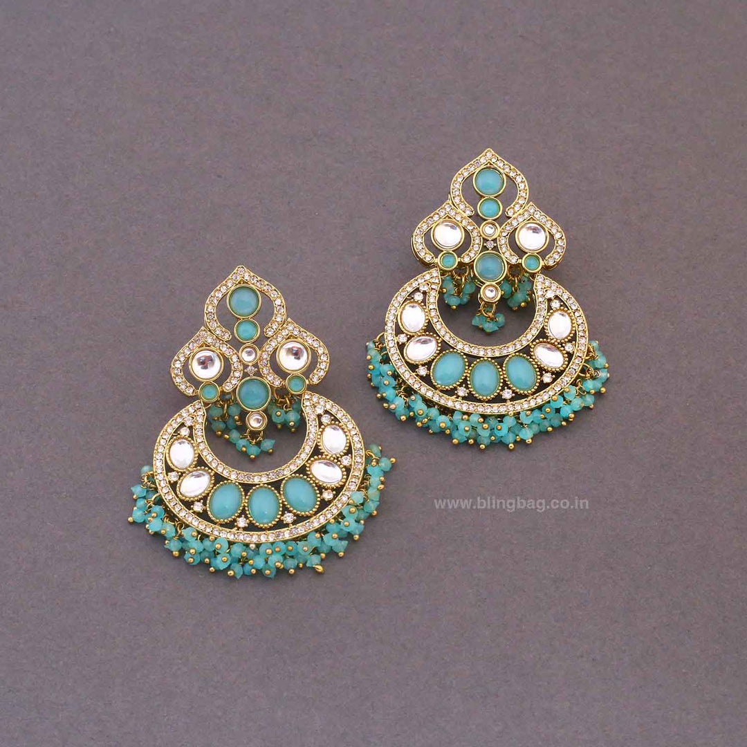 Turquoise Arsha Chandbalis