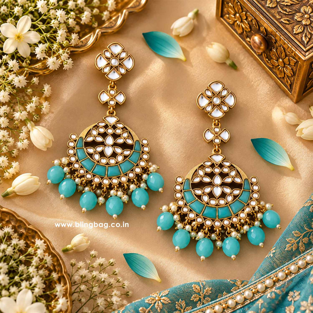 Turquoise Anvi Chandbalis
