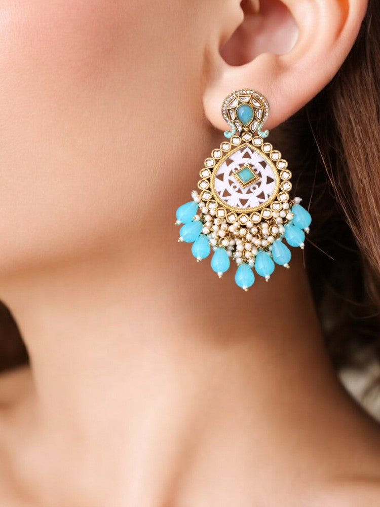 Turquoise Bani Chandbalis