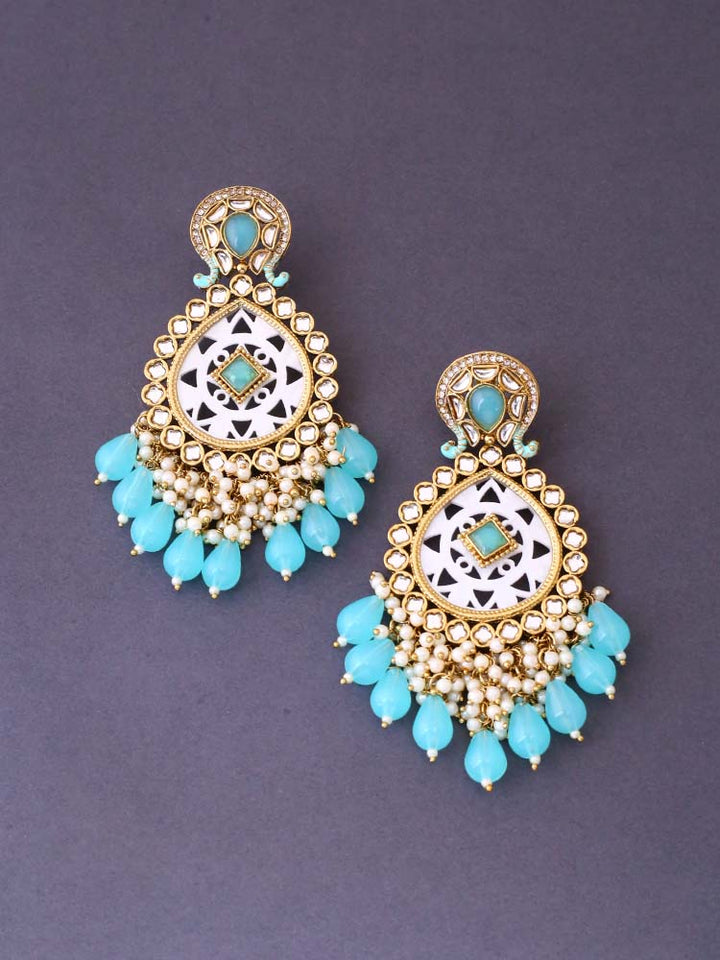 Turquoise Bani Chandbalis