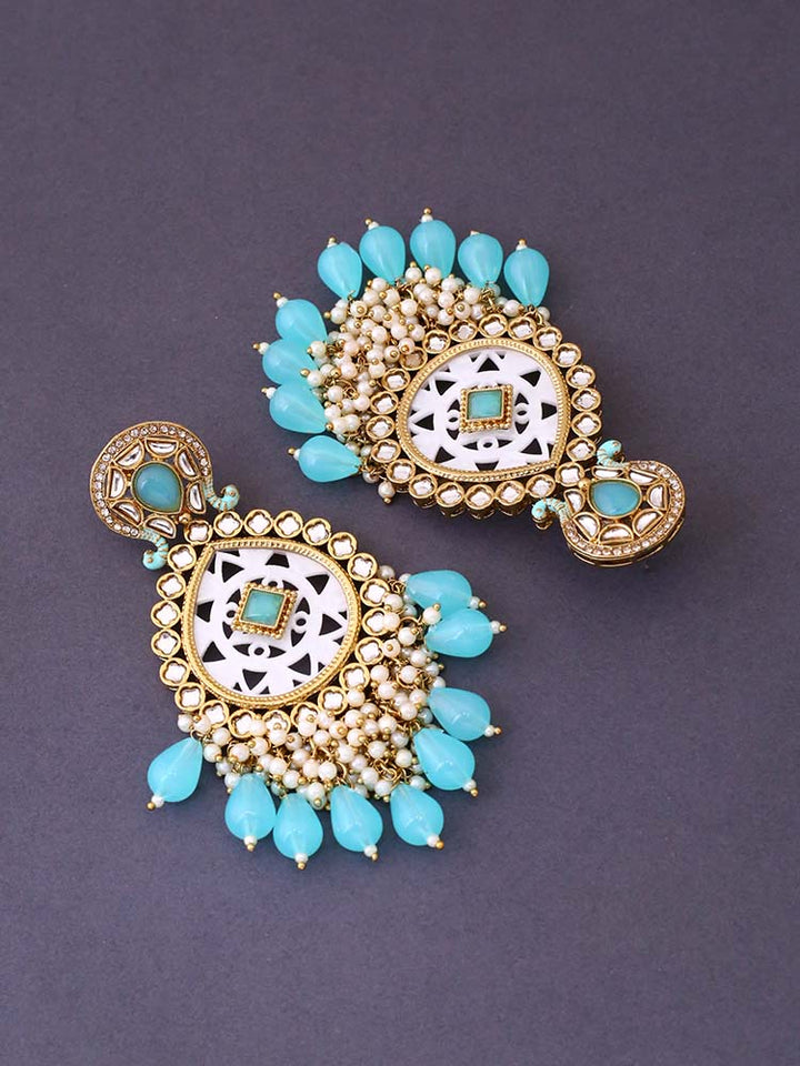 Turquoise Bani Chandbalis