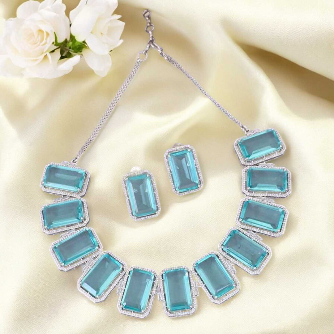 Turquoise Bellamy Zirconia Jewellery Set - EOSS
