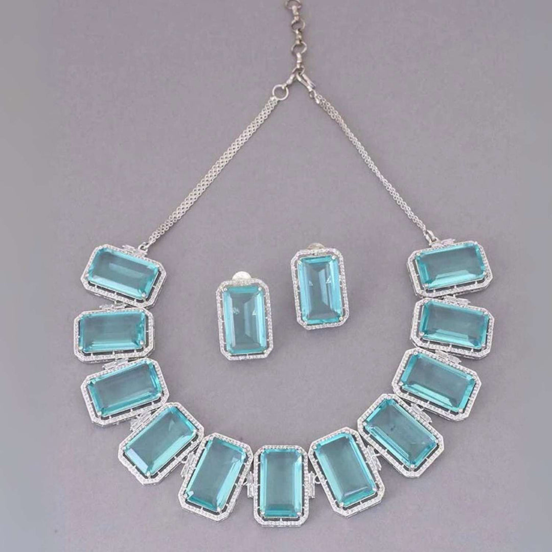 Turquoise Bellamy Zirconia Jewellery Set - EOSS