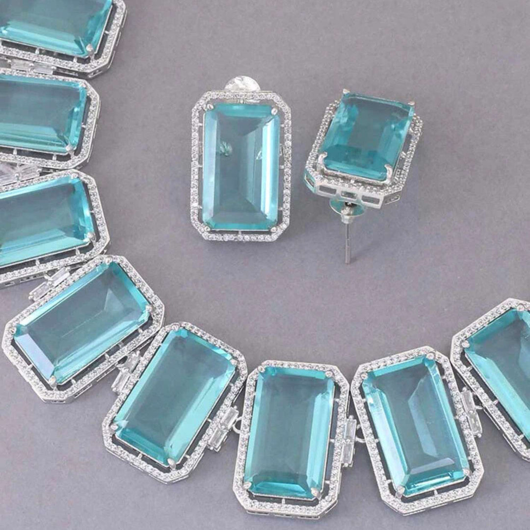 Turquoise Bellamy Zirconia Jewellery Set - EOSS