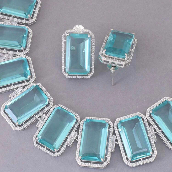 Turquoise Bellamy Zirconia Jewellery Set - EOSS