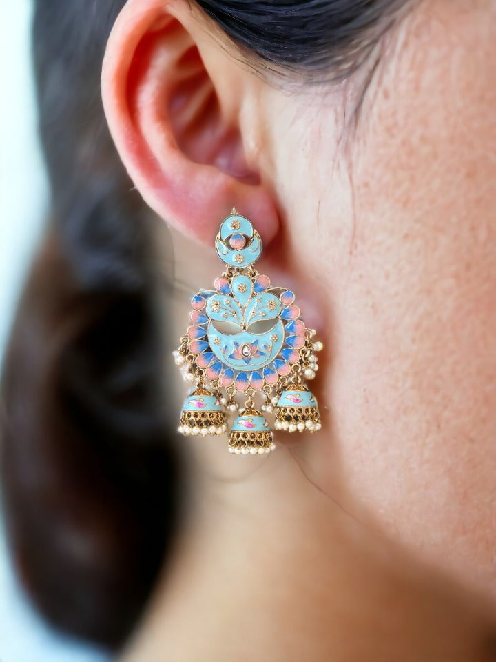 Turquoise Berry jhumkis - EOSS