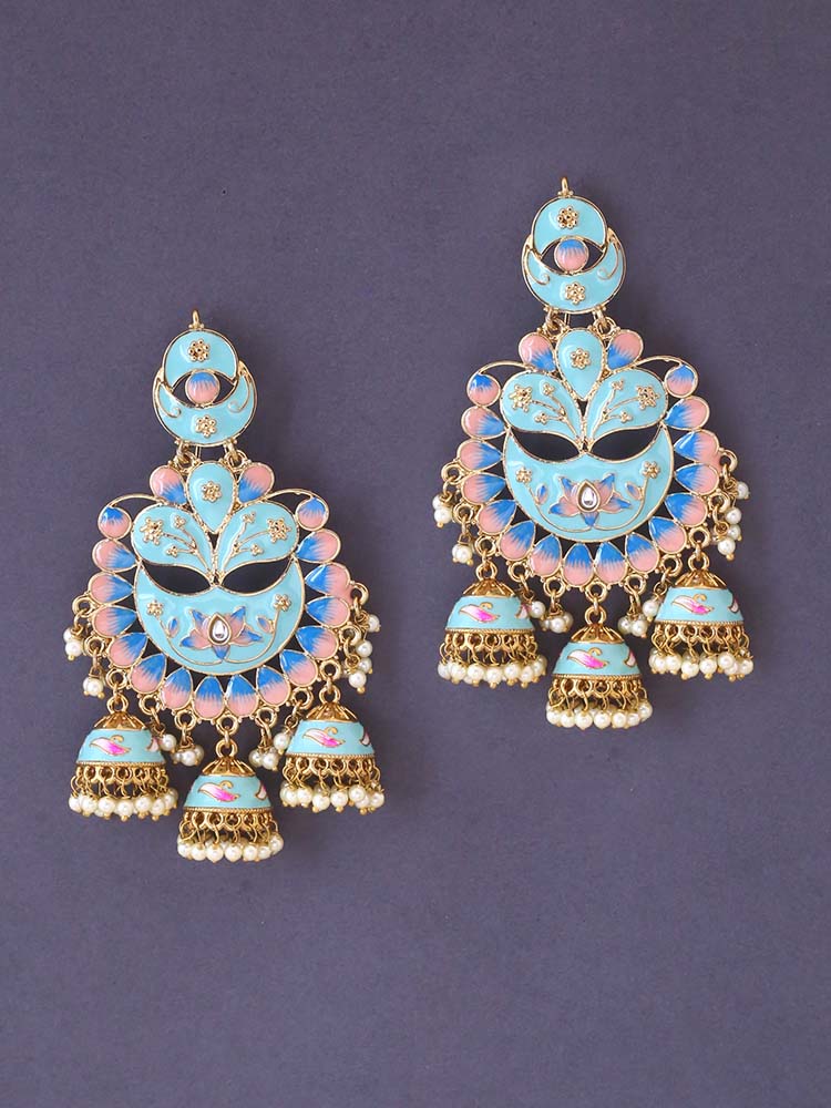 Turquoise Berry jhumkis - EOSS