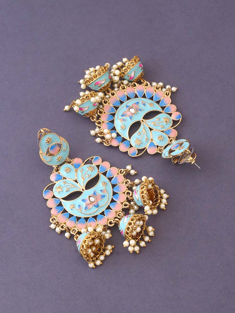 Turquoise Berry jhumkis - EOSS