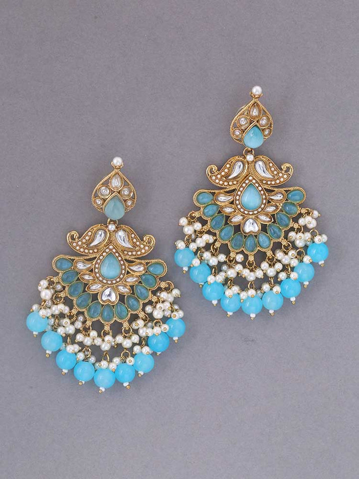 Turquoise Bhumika Ethnic Danglers