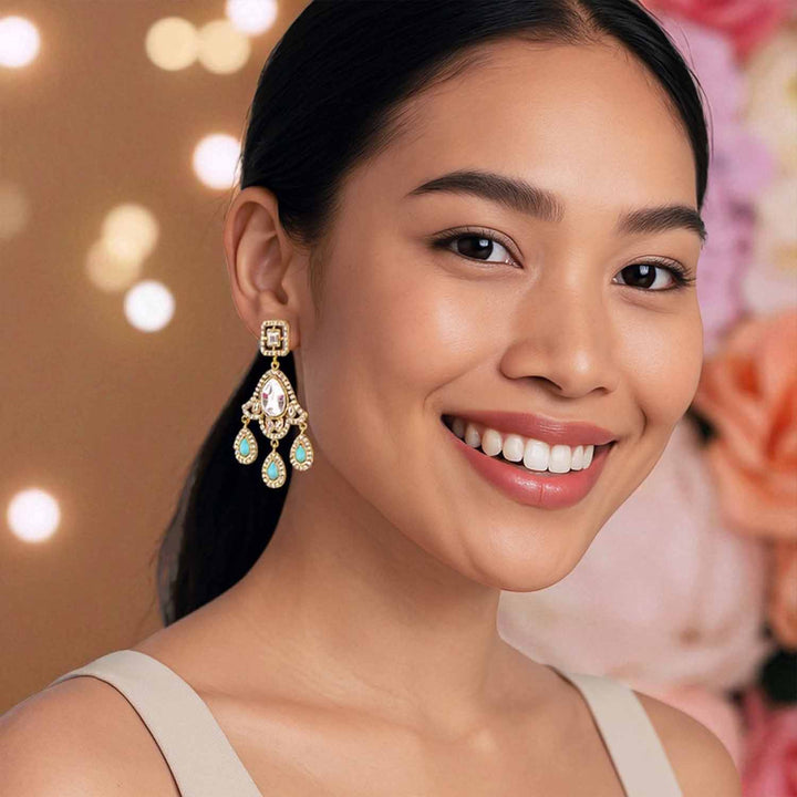 Turquoise Chandni Danglers