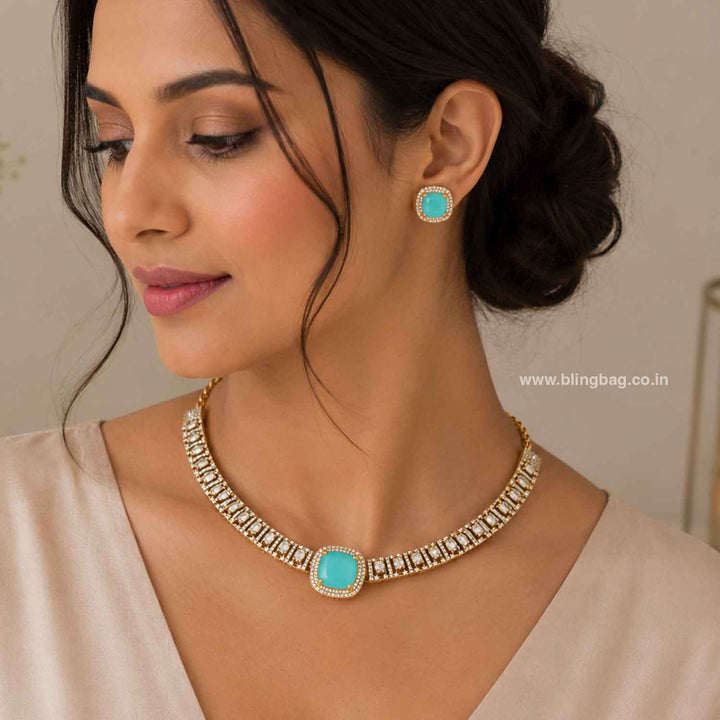 Turquoise Clarry Hasli Victorian Jewellery Set- New Arrival