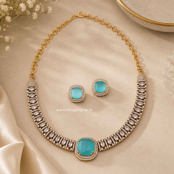 Turquoise Clarry Hasli Victorian Jewellery Set- New Arrival