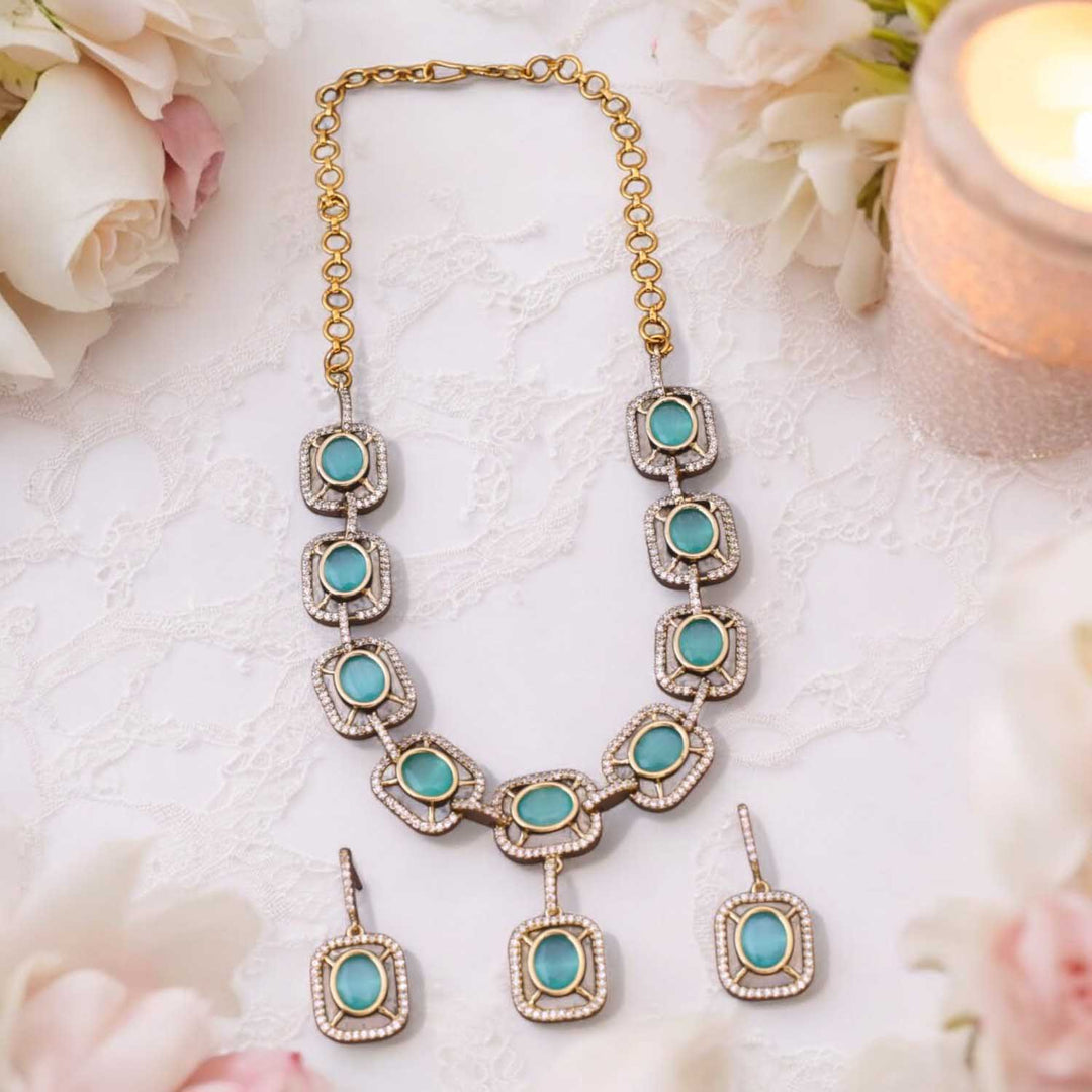 Turquoise Colena Victorian Jewellery Set- New Arrival – Bling Bag