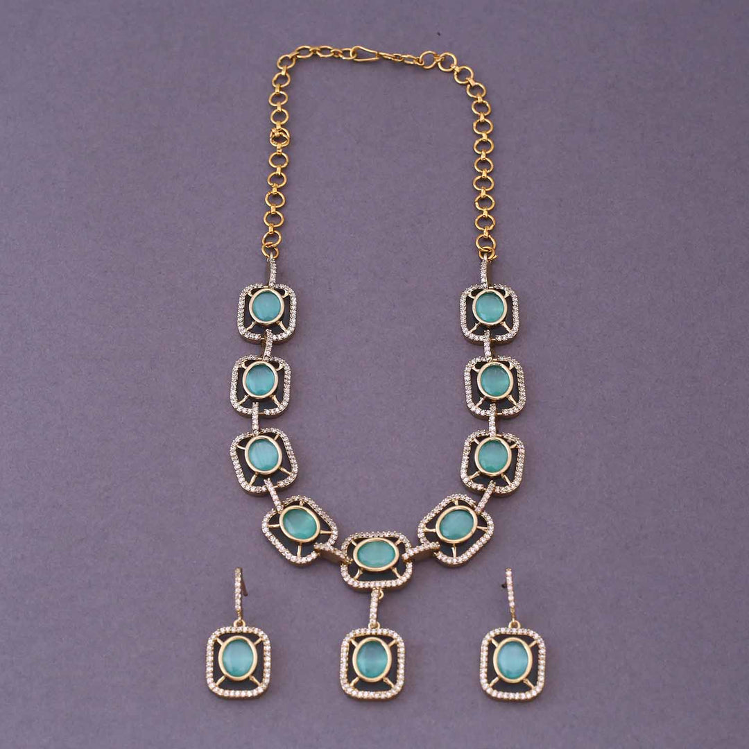 Turquoise Colena Victorian Jewellery Set- New Arrival