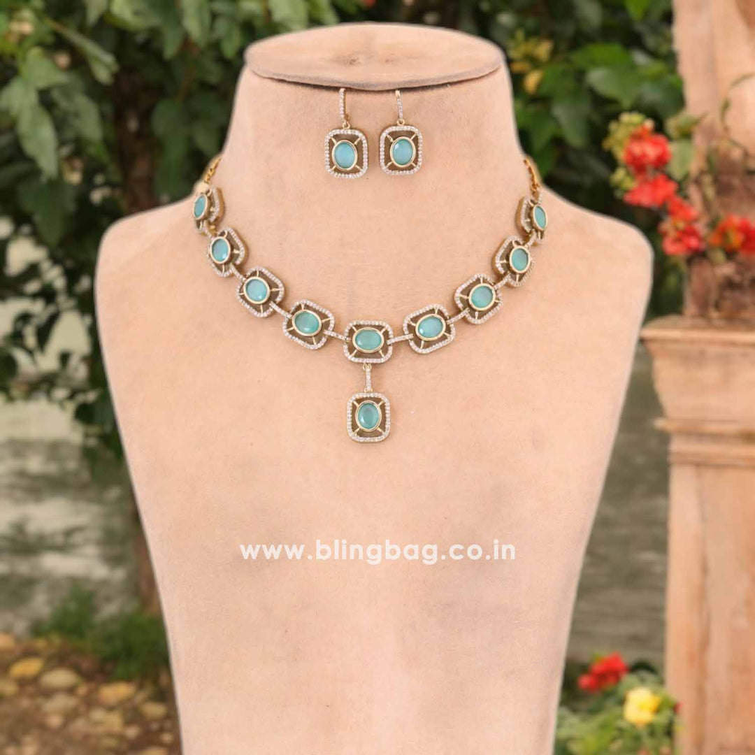 Turquoise Colena Victorian Jewellery Set- New Arrival