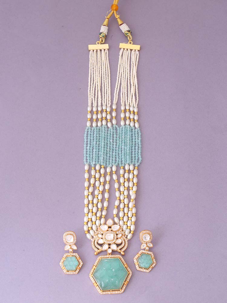 Turquoise Dhruvika Jewellery Set