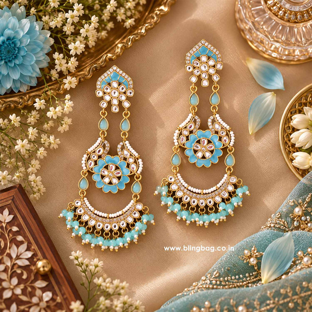 Turquoise Dia Chandbalis