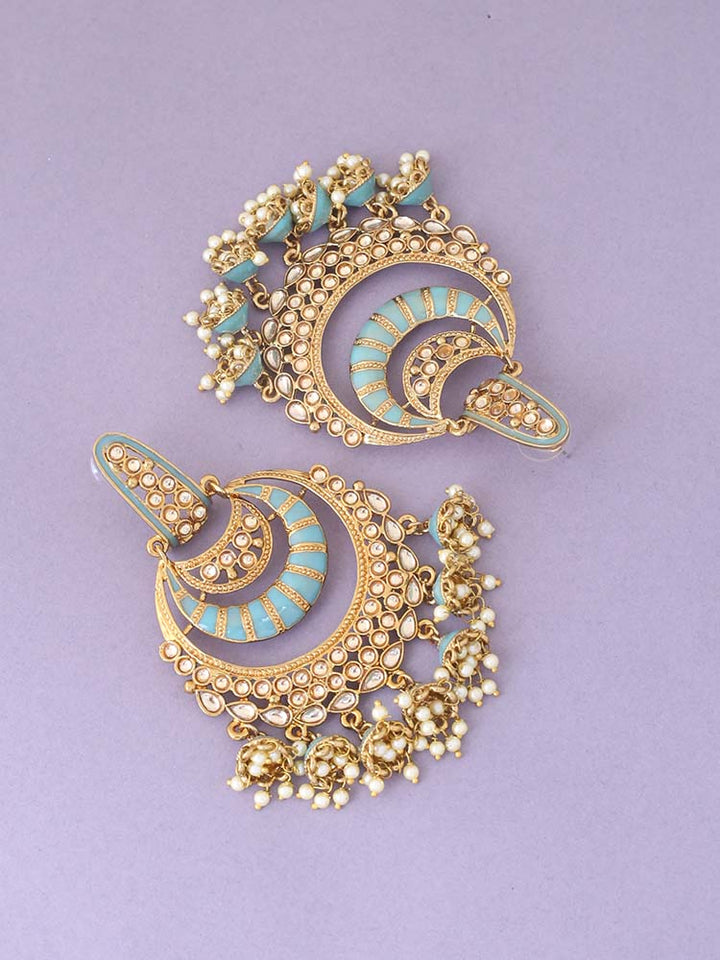 Turquoise Fiona Jhumkis