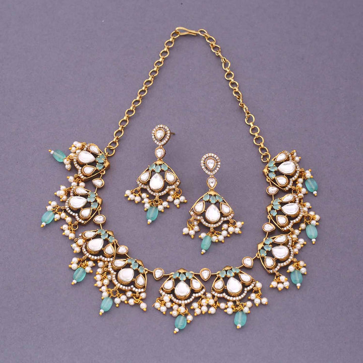 Turquoise Firoza Victorian Jewellery Set - New Arrival