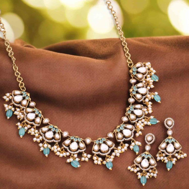 Turquoise Firoza Victorian Jewellery Set - New Arrival