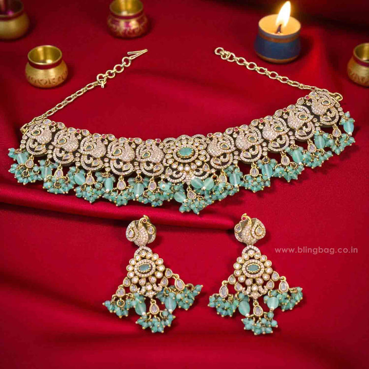 Turquoise Gisania Victorian Jewellery Set - New Arrival