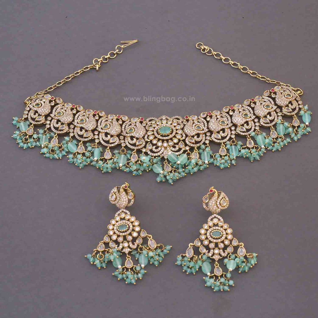 Turquoise Gisania Victorian Jewellery Set - New Arrival