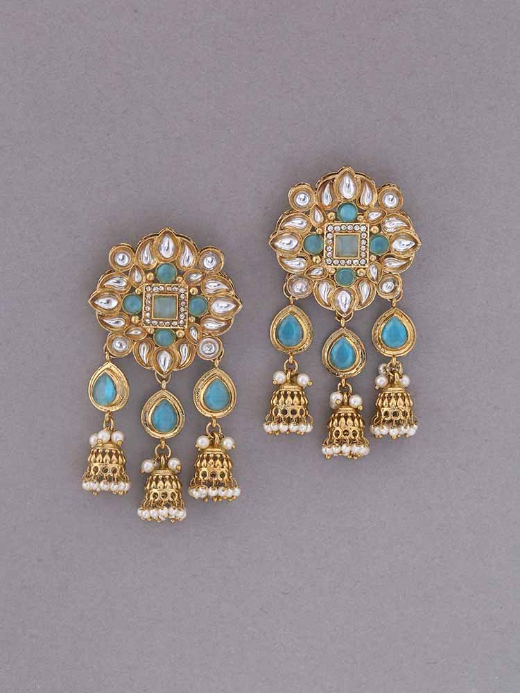 Turquoise Gitashri Ethnic Danglers