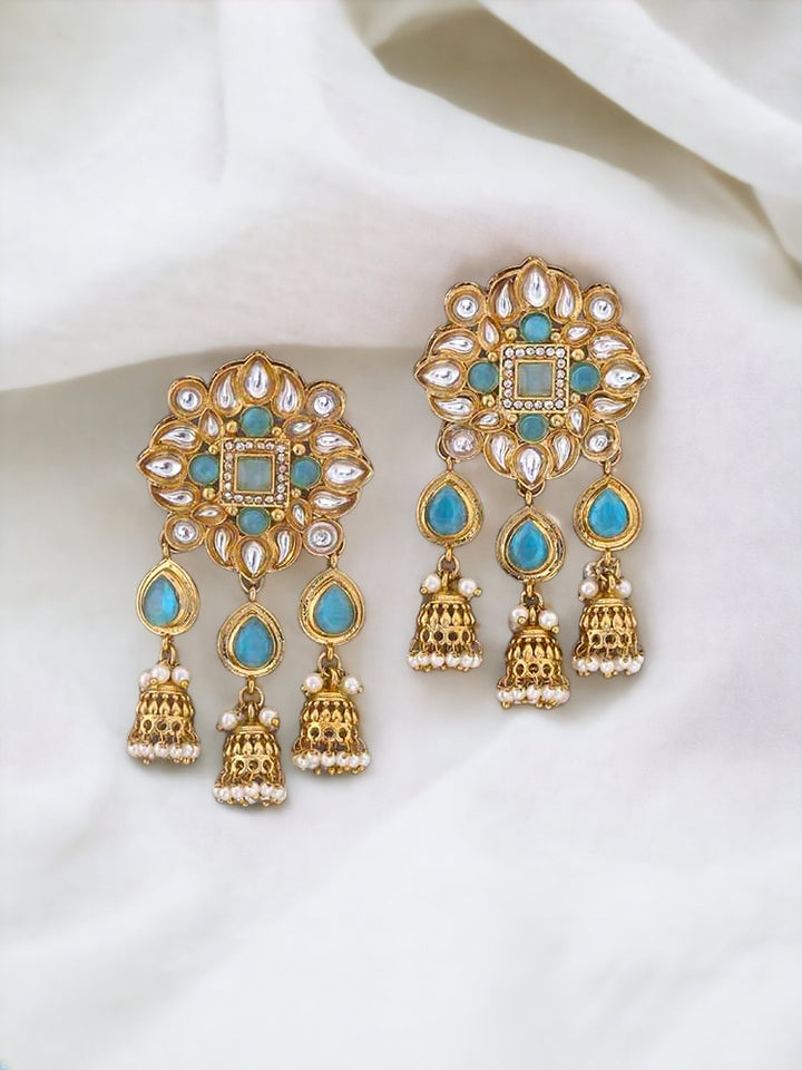 Turquoise Gitashri Ethnic Danglers