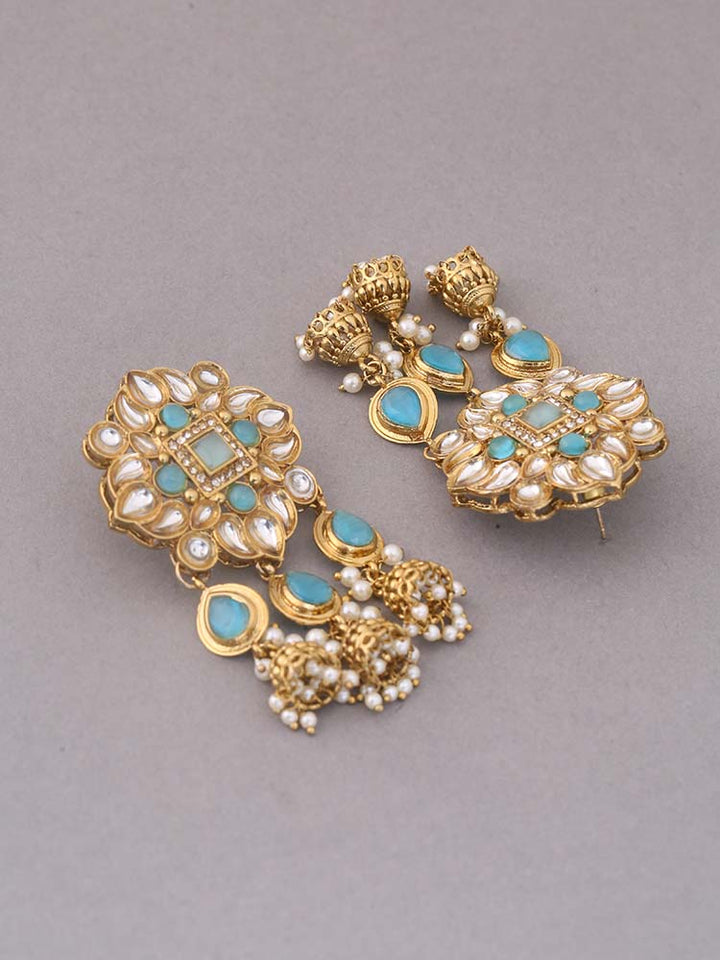 Turquoise Gitashri Ethnic Danglers