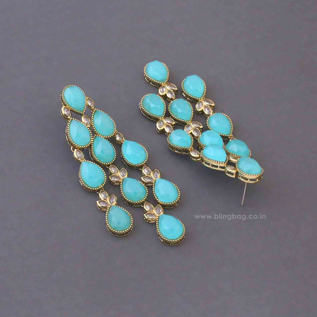 Turquoise Gourangi Danglers