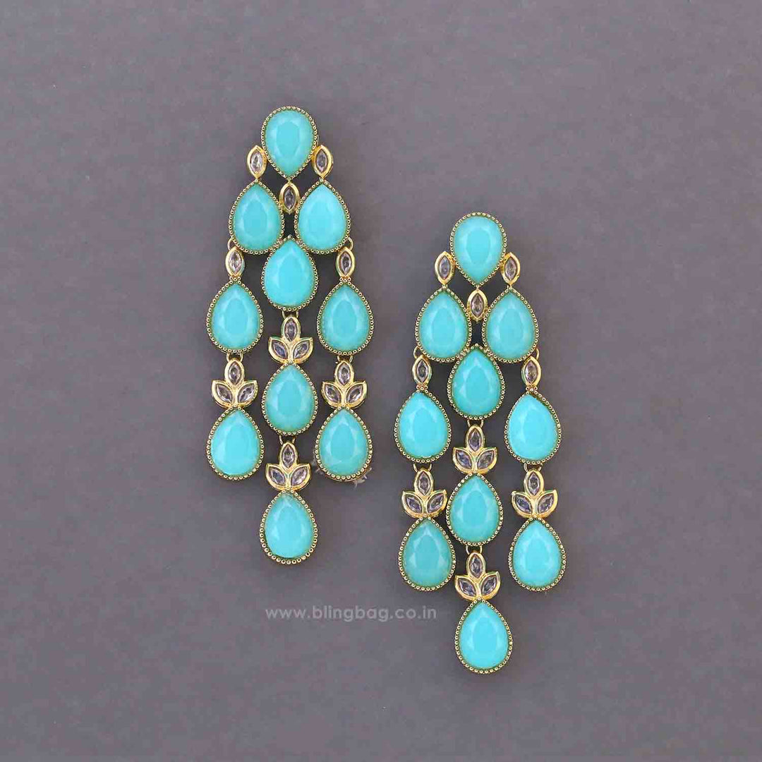 Turquoise Gourangi Danglers