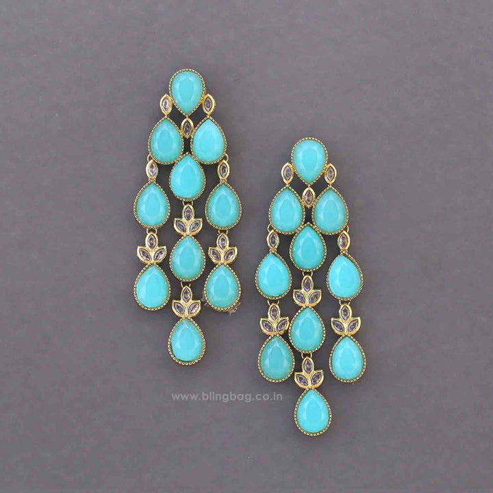 Turquoise Gourangi Danglers