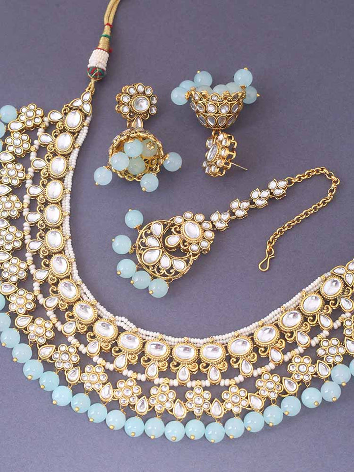 Turquoise Gyanav Jewellery Set