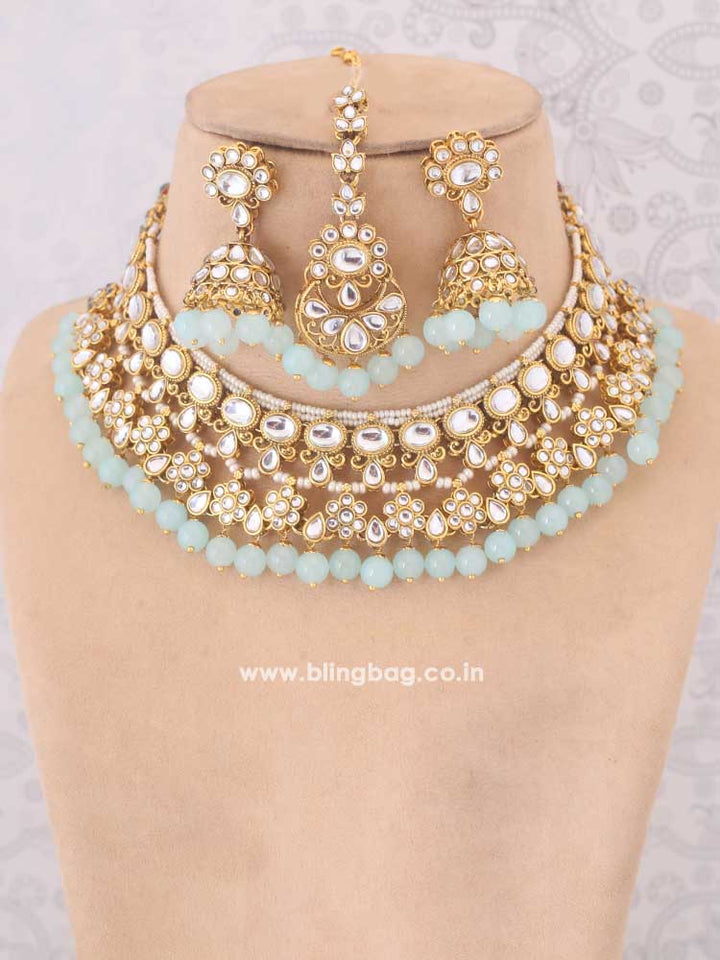 Turquoise Gyanav Jewellery Set