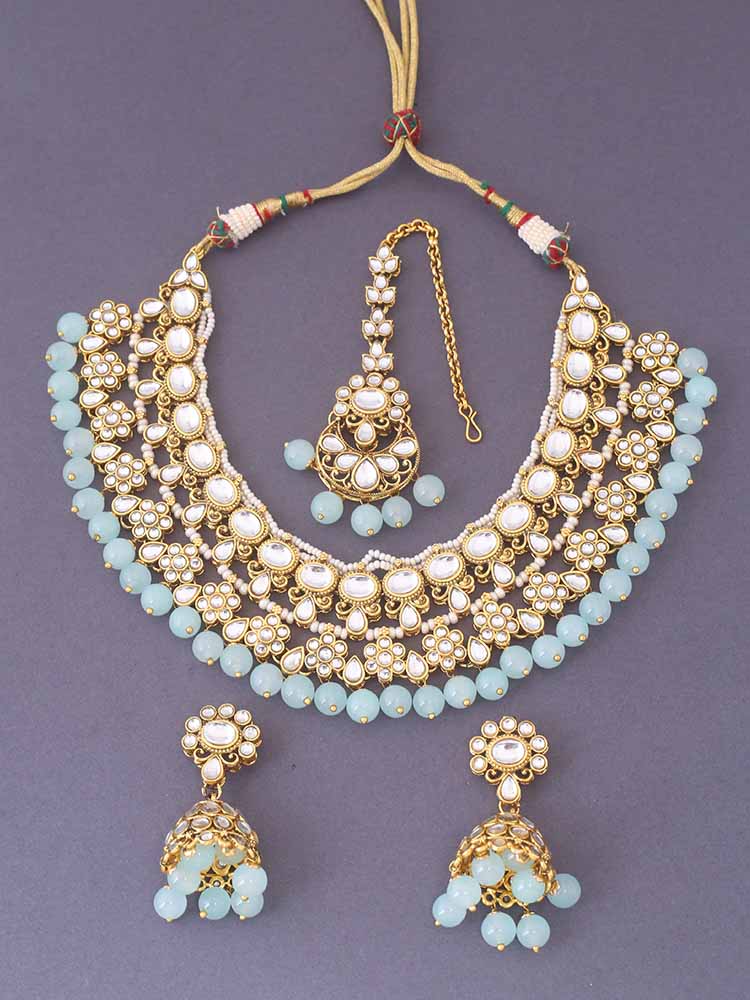 Turquoise Gyanav Jewellery Set